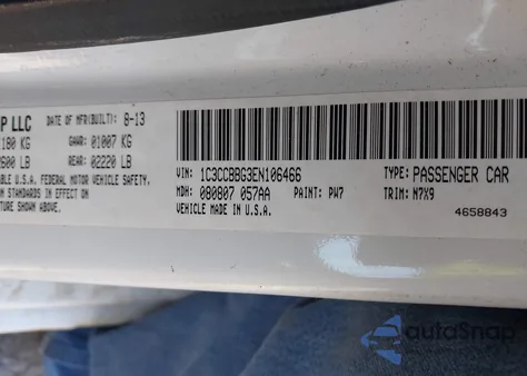 2014 Chrysler 200 Touring from USA, damaged, VIN 1C3CCBBG3EN106466